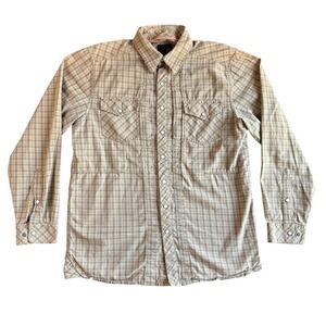 5.11 Tactical Plaid Shirt Mens Medium Long Sleeve Western Button‎ Up Workwear